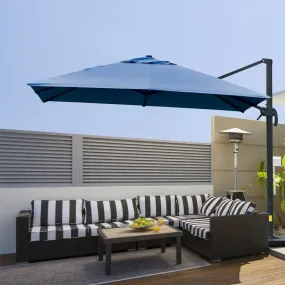 10ft. Rotatable Square Top Cantilever Umbrella - Blue