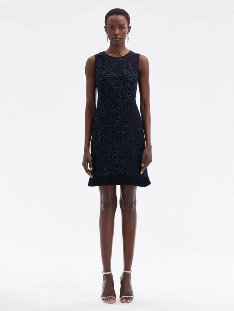 24PN193/194TWE 2pc sequin tweed dress suit