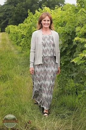36026 Long Sleeve Open Front Cardigan