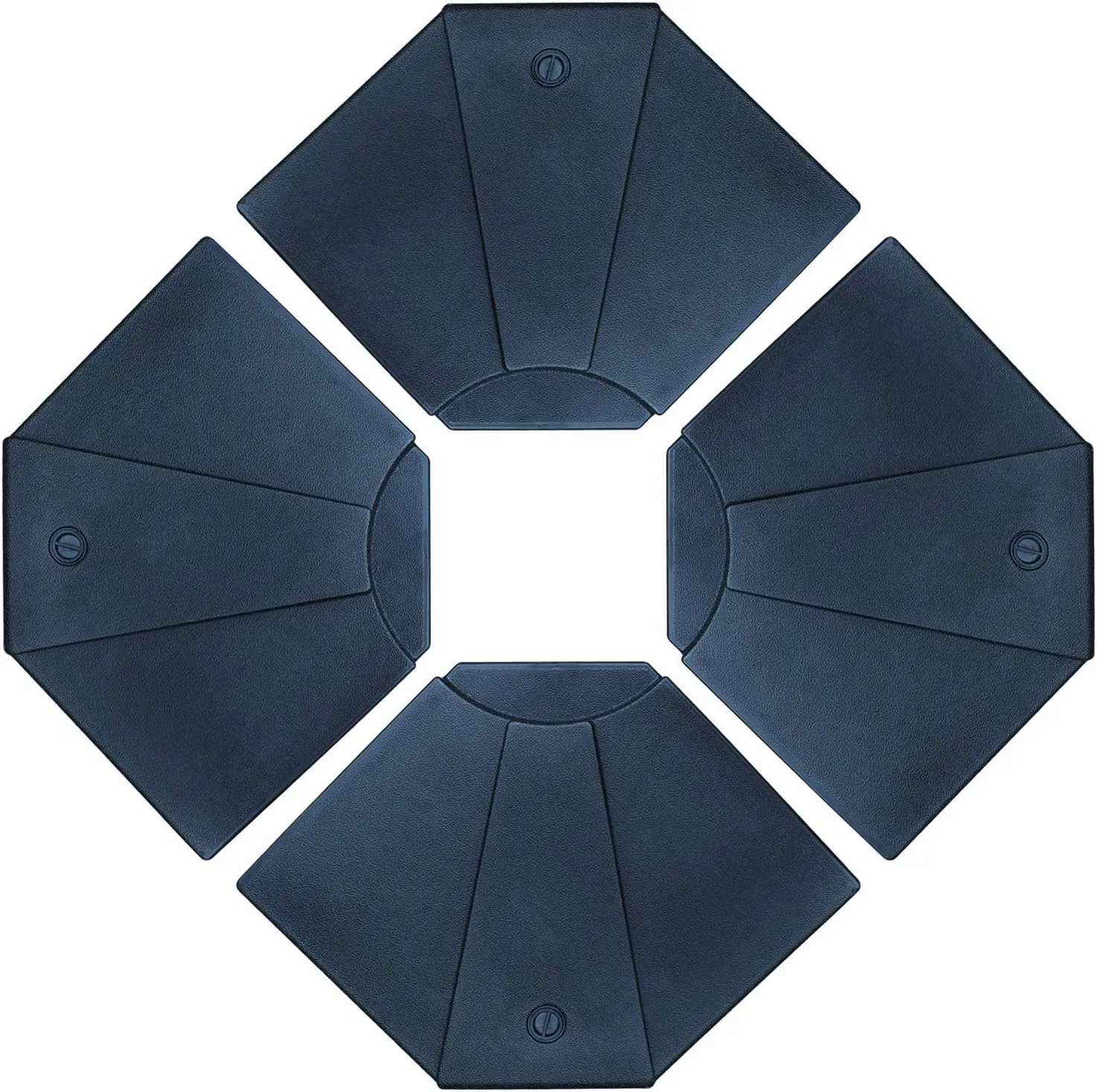 ABCCANOPY 132lbs/136lbs/170lbs Fan Shaped Cantilever Offset Umbrella Fillable Base (4pc)