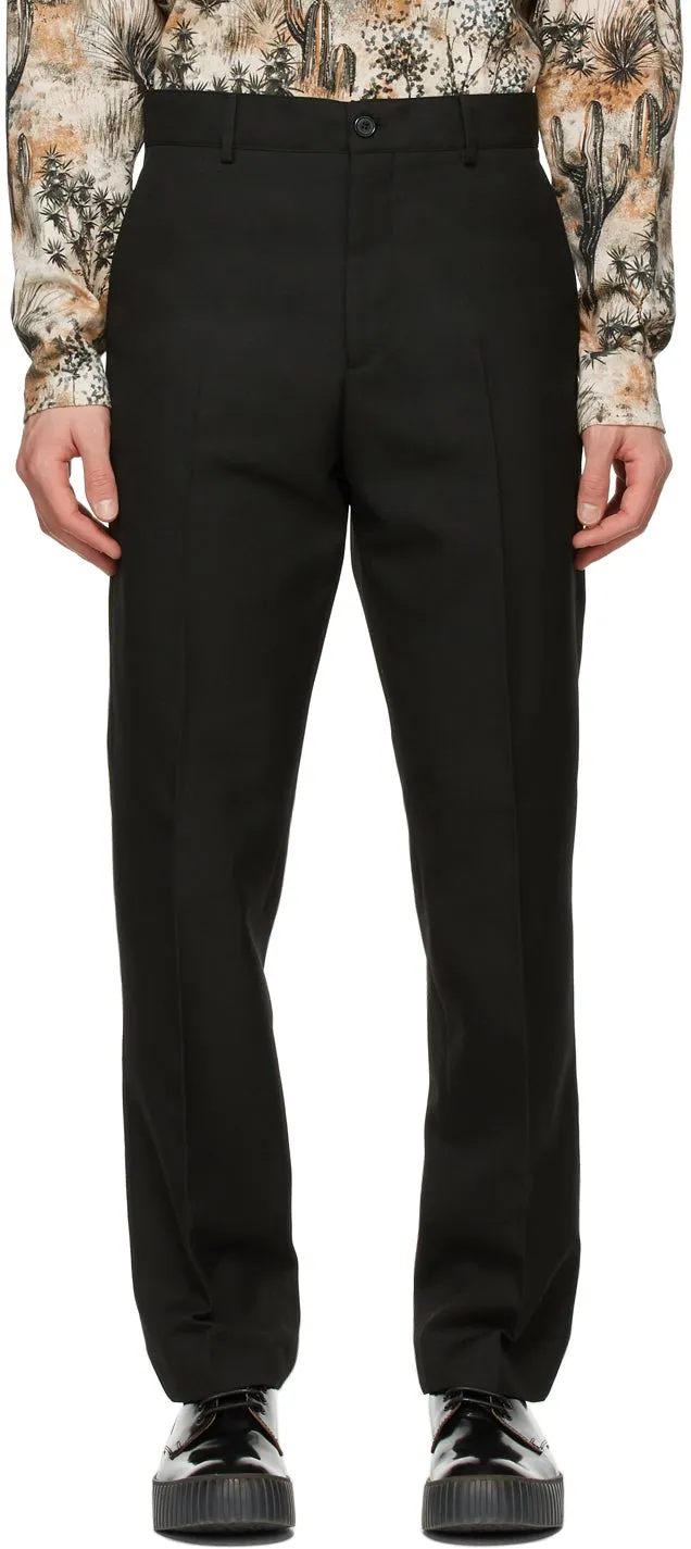 Acne Studios Black Twill Trousers