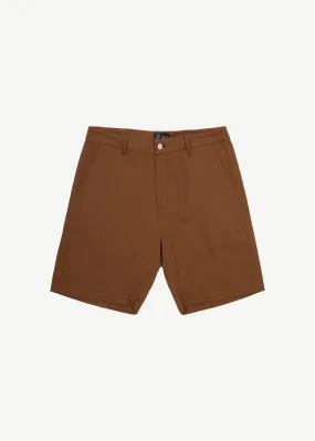 AFENDS Mens Ninety Twos - Fixed Waist Shorts 19" - Toffee