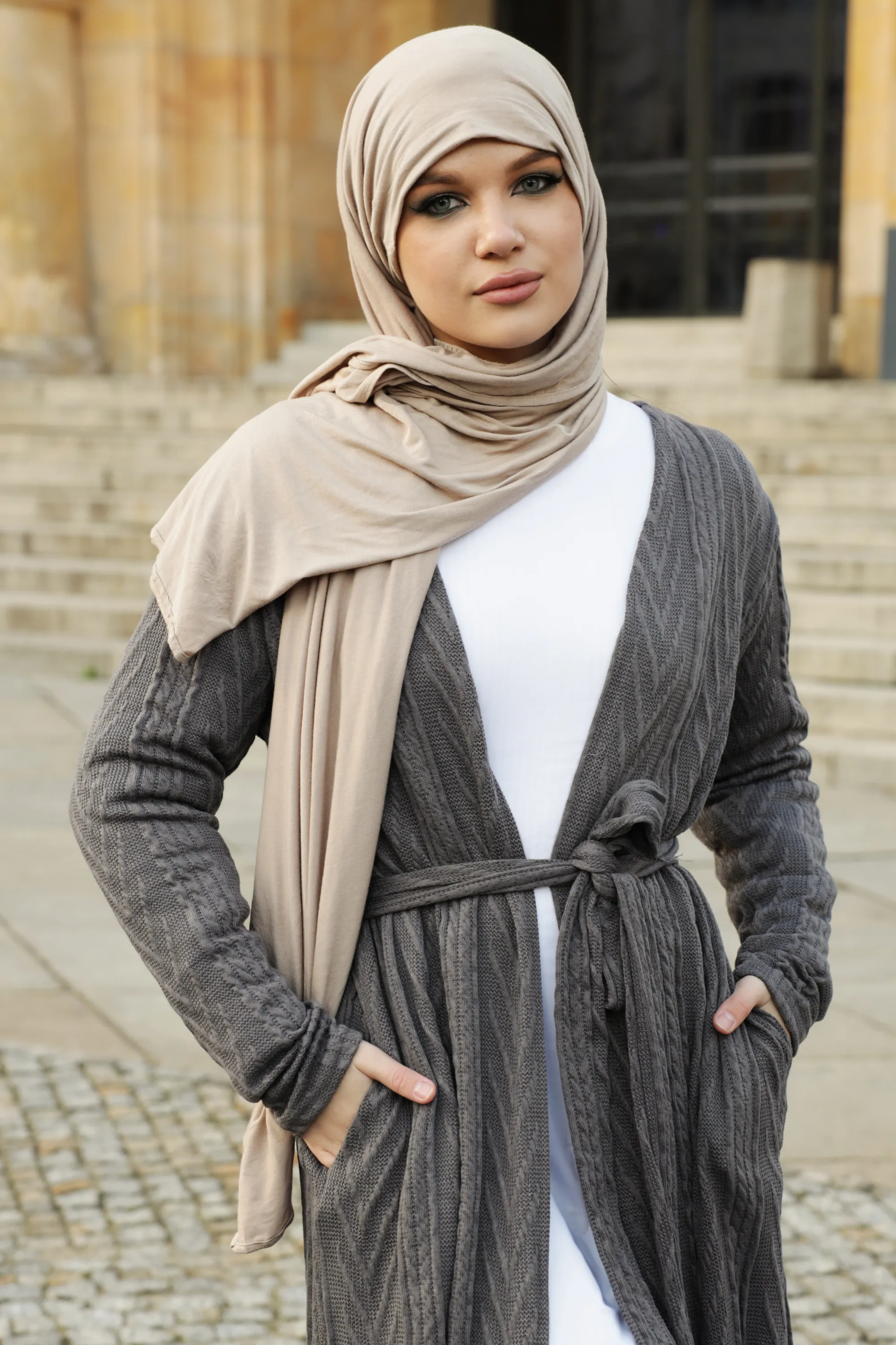 Aria Knit Cardigan - Grey