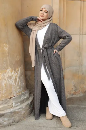Aria Knit Cardigan - Grey
