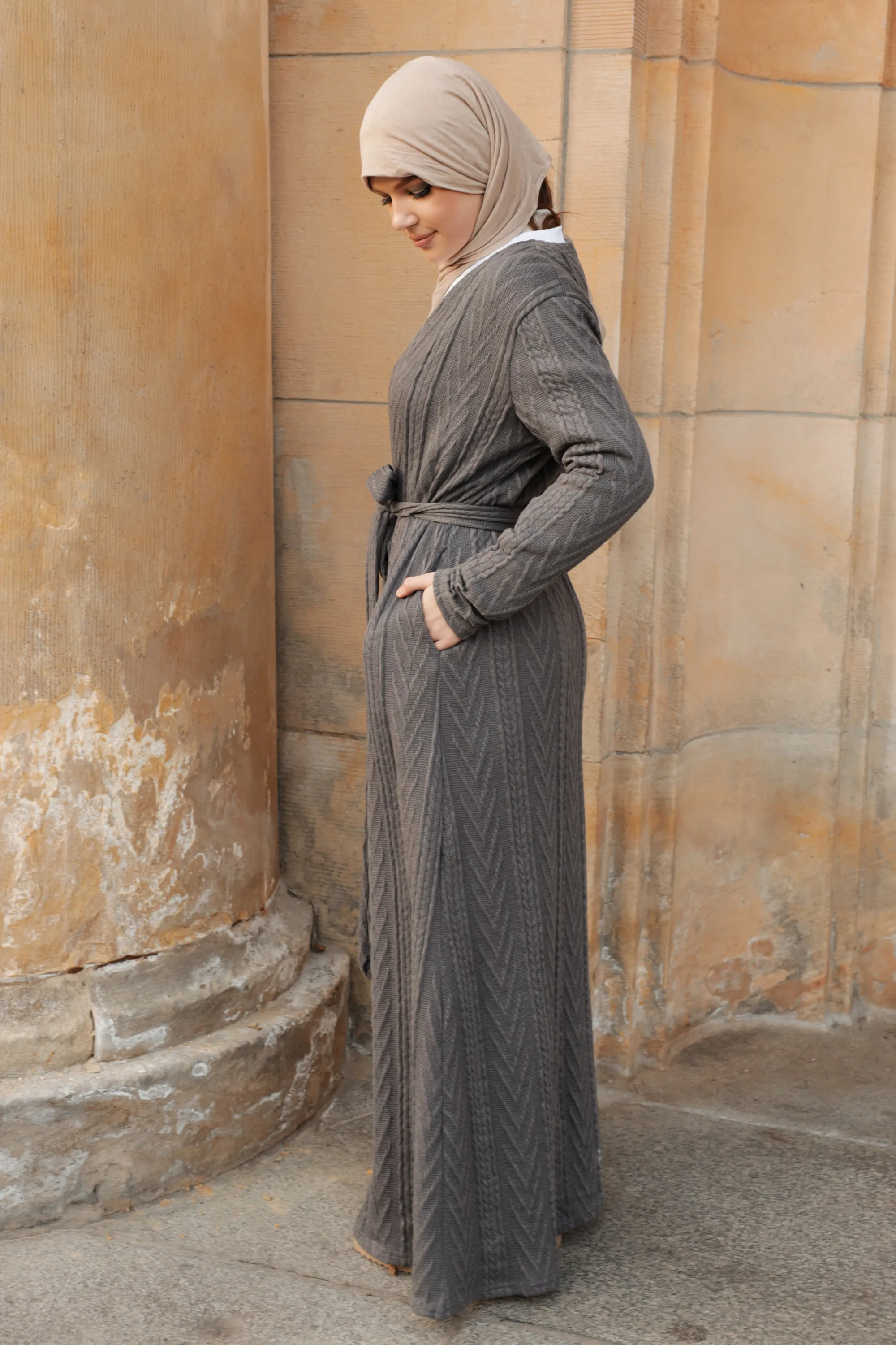 Aria Knit Cardigan - Grey