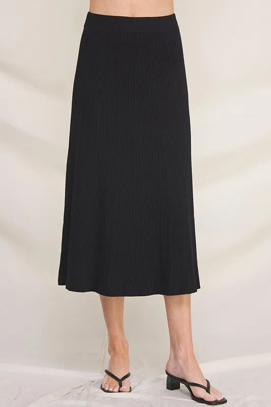 Ashleigh Knit Ribbed Skirt