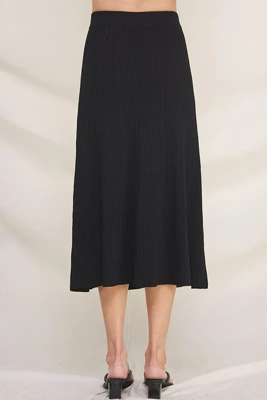 Ashleigh Knit Ribbed Skirt