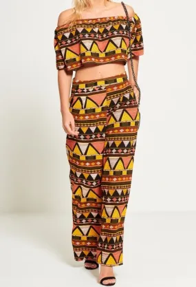 Aztec Bardot Co-ord Set