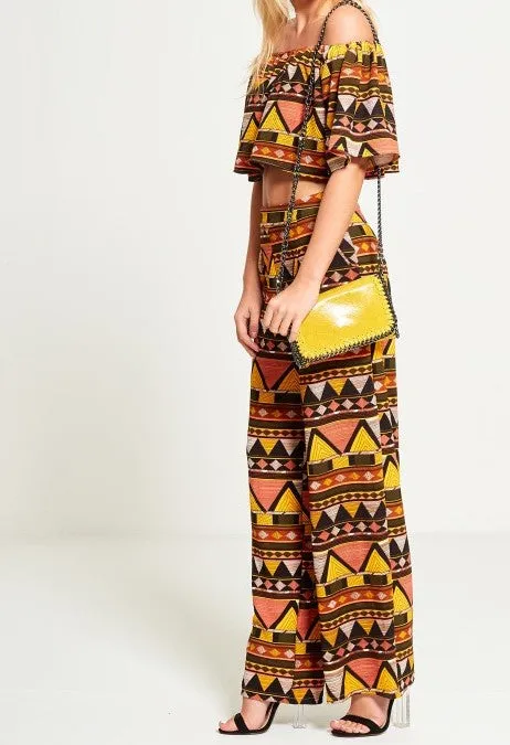 Aztec Bardot Co-ord Set