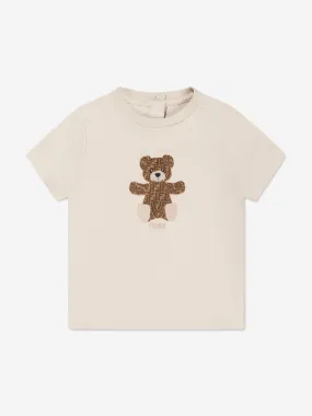 Baby Bear Print T-Shirt in Beige
