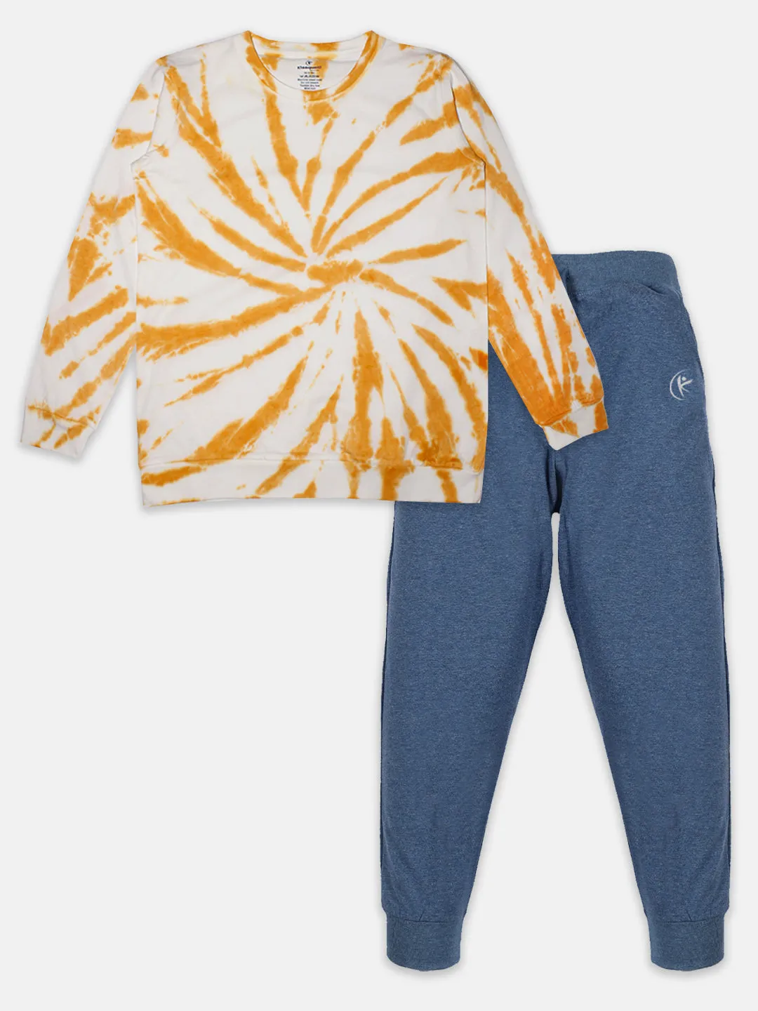 Boys Tie & Dye Tee & Solid Track Pant Set
