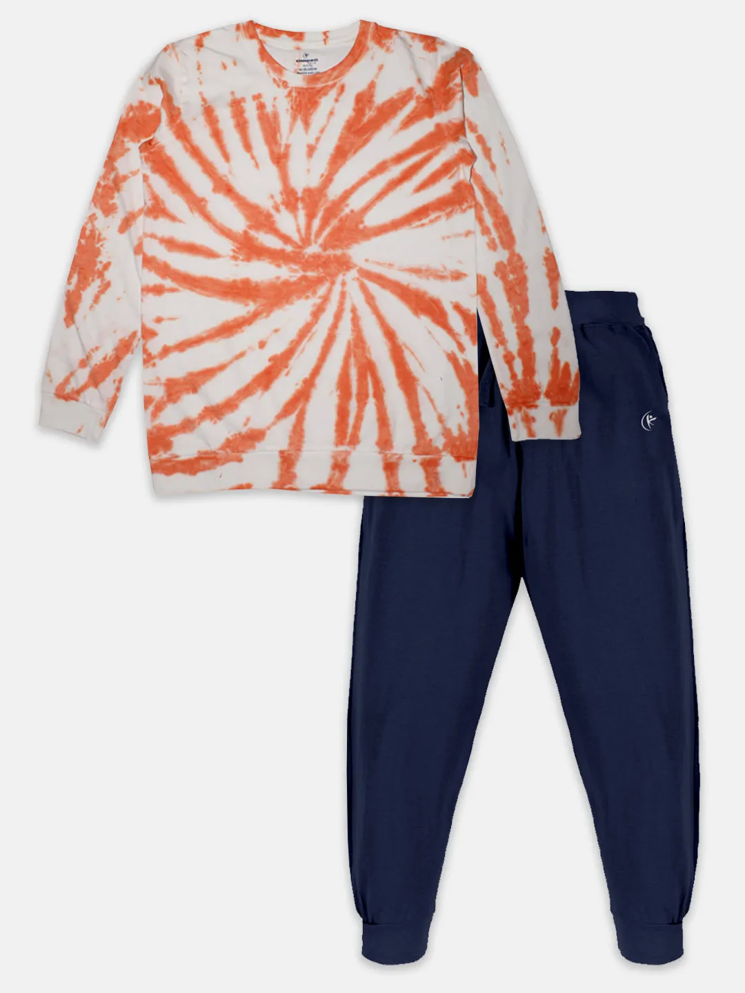 Boys Tie & Dye Tee & Solid Track Pant Set