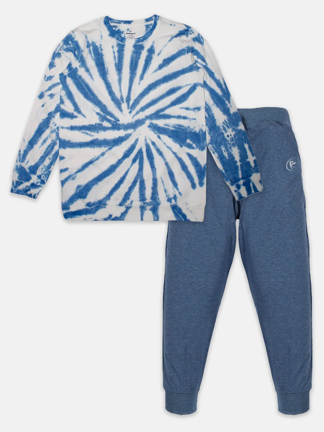 Boys Tie & Dye Tee & Solid Track Pant Set