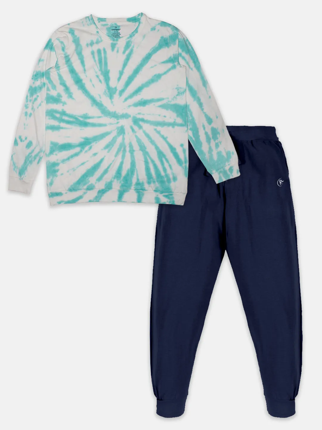Boys Tie & Dye Tee & Solid Track Pant Set