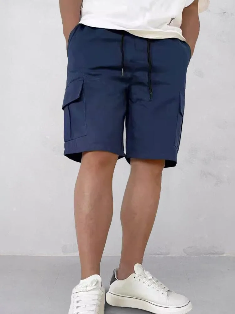 Casual Drawstring Outdoor Cargo Shorts