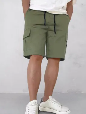 Casual Drawstring Outdoor Cargo Shorts