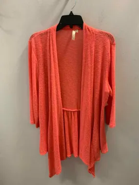 CHENAULT Tops Size XL CORAL CARDIGAN Cardigan