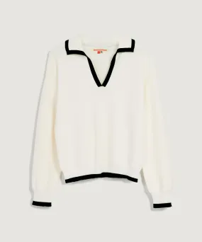 Contrast Polo Knit