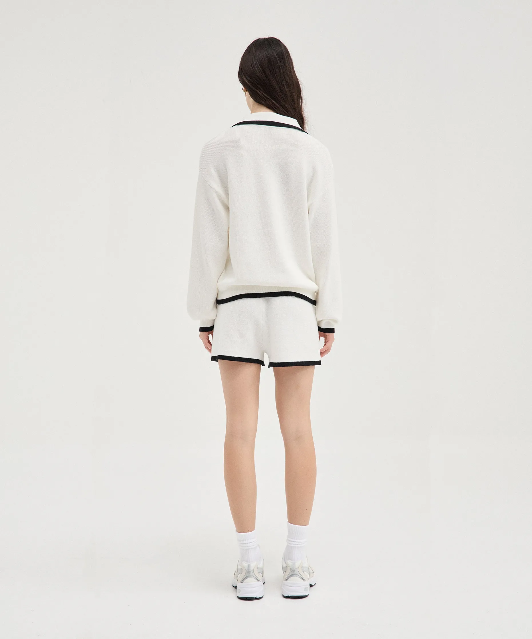 Contrast Polo Knit
