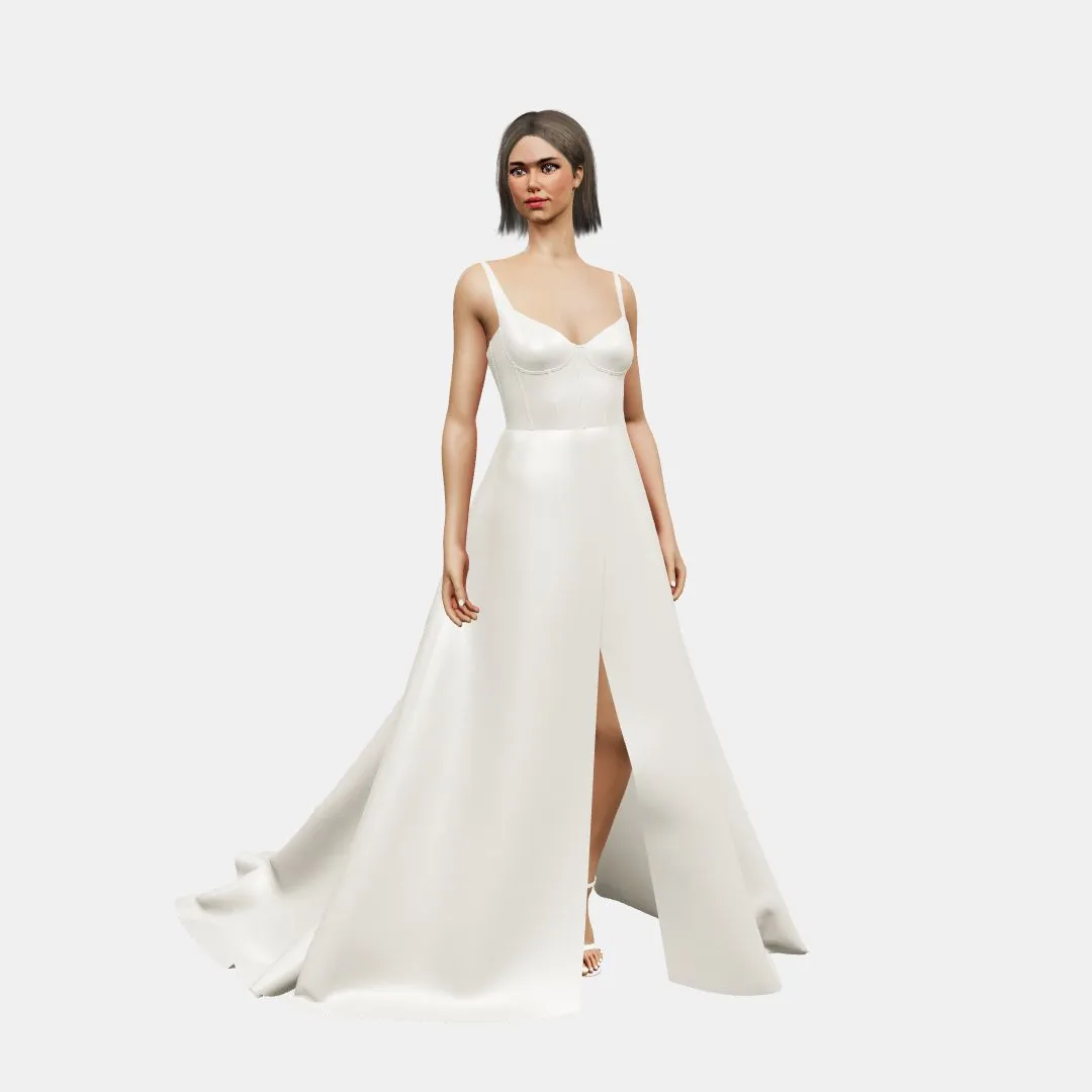 Corset A-line wrapped