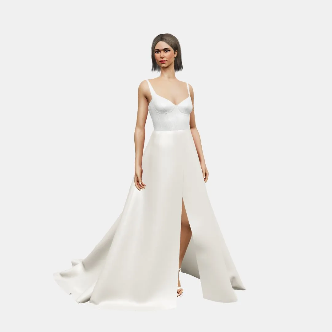 Corset A-line wrapped