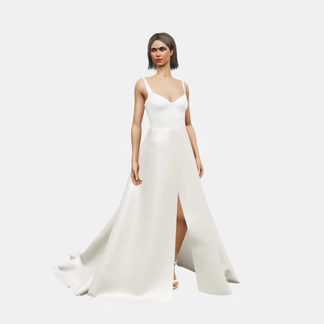 Corset A-line wrapped