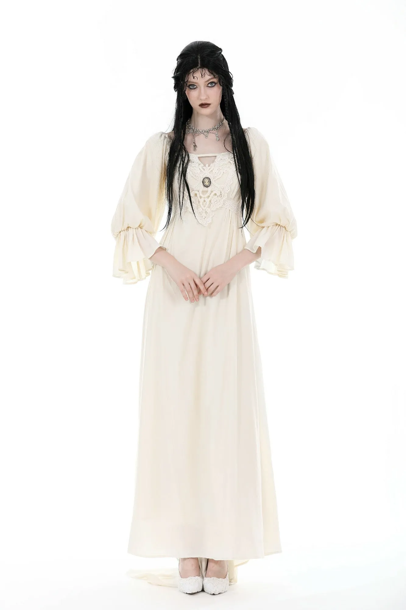custom made link of Steampunk princess floor length dress DW875