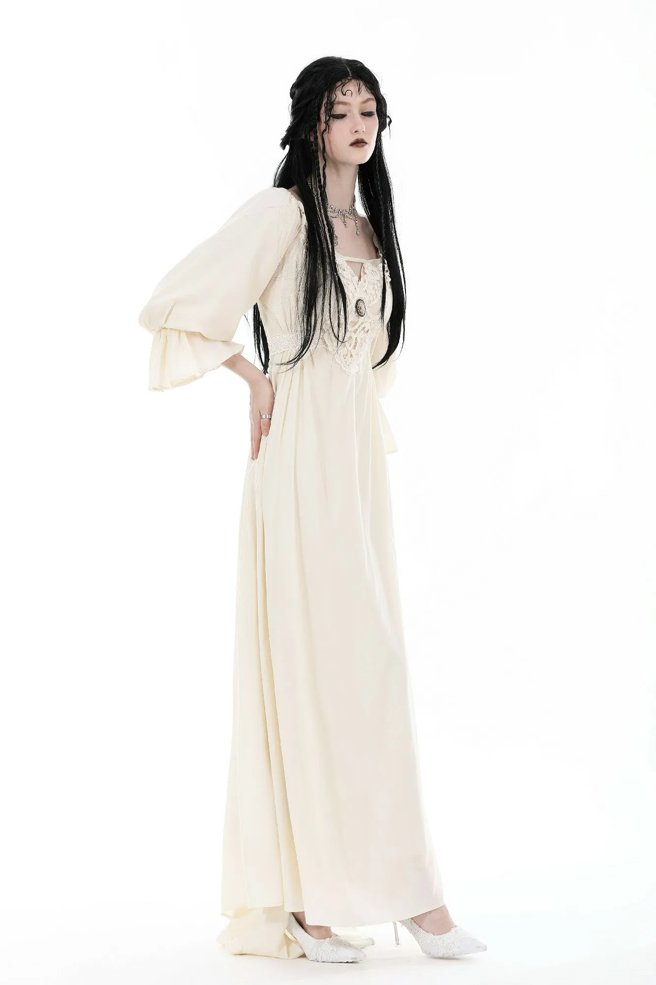custom made link of Steampunk princess floor length dress DW875