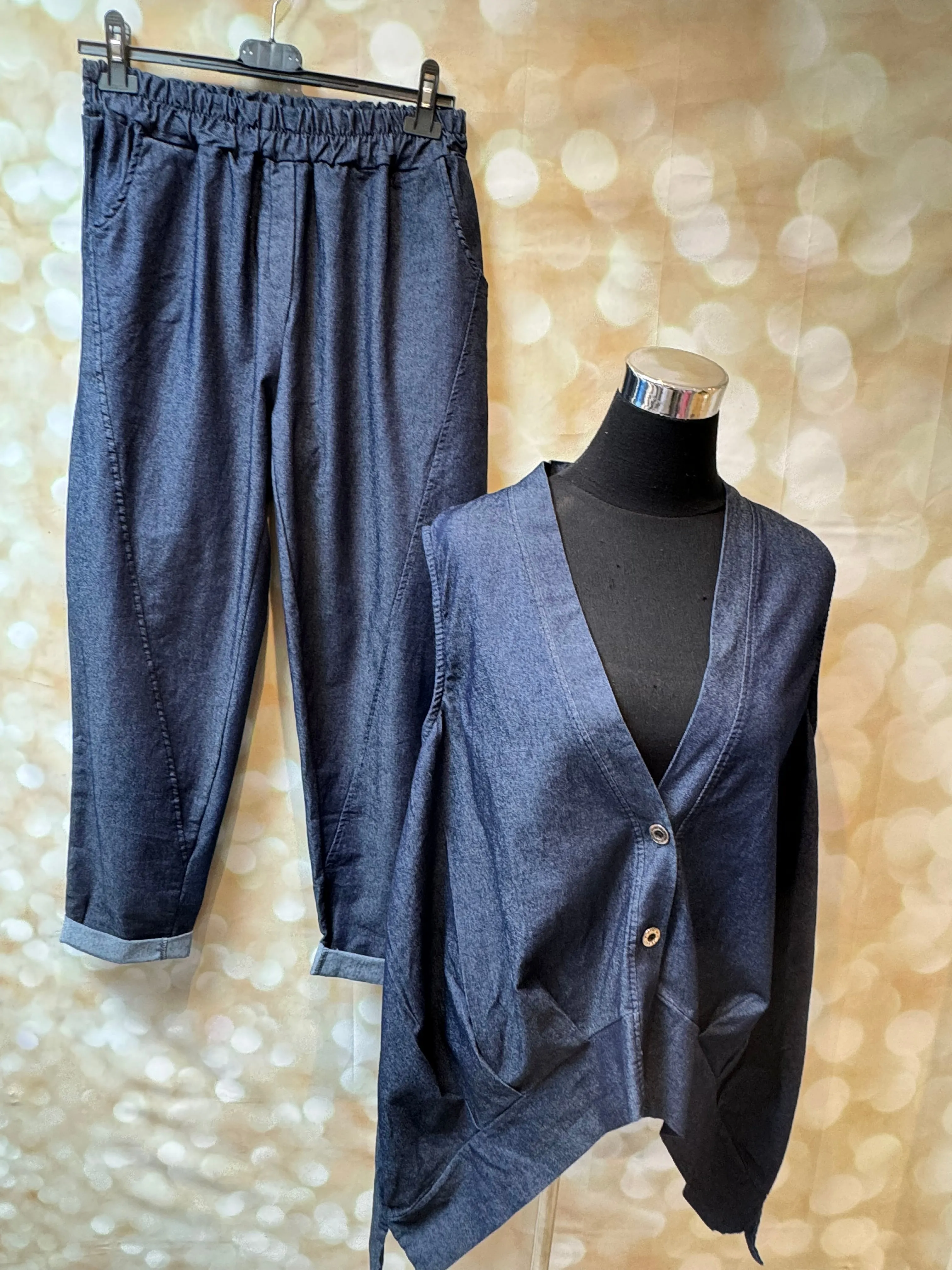 Dark Denim Waistcoat