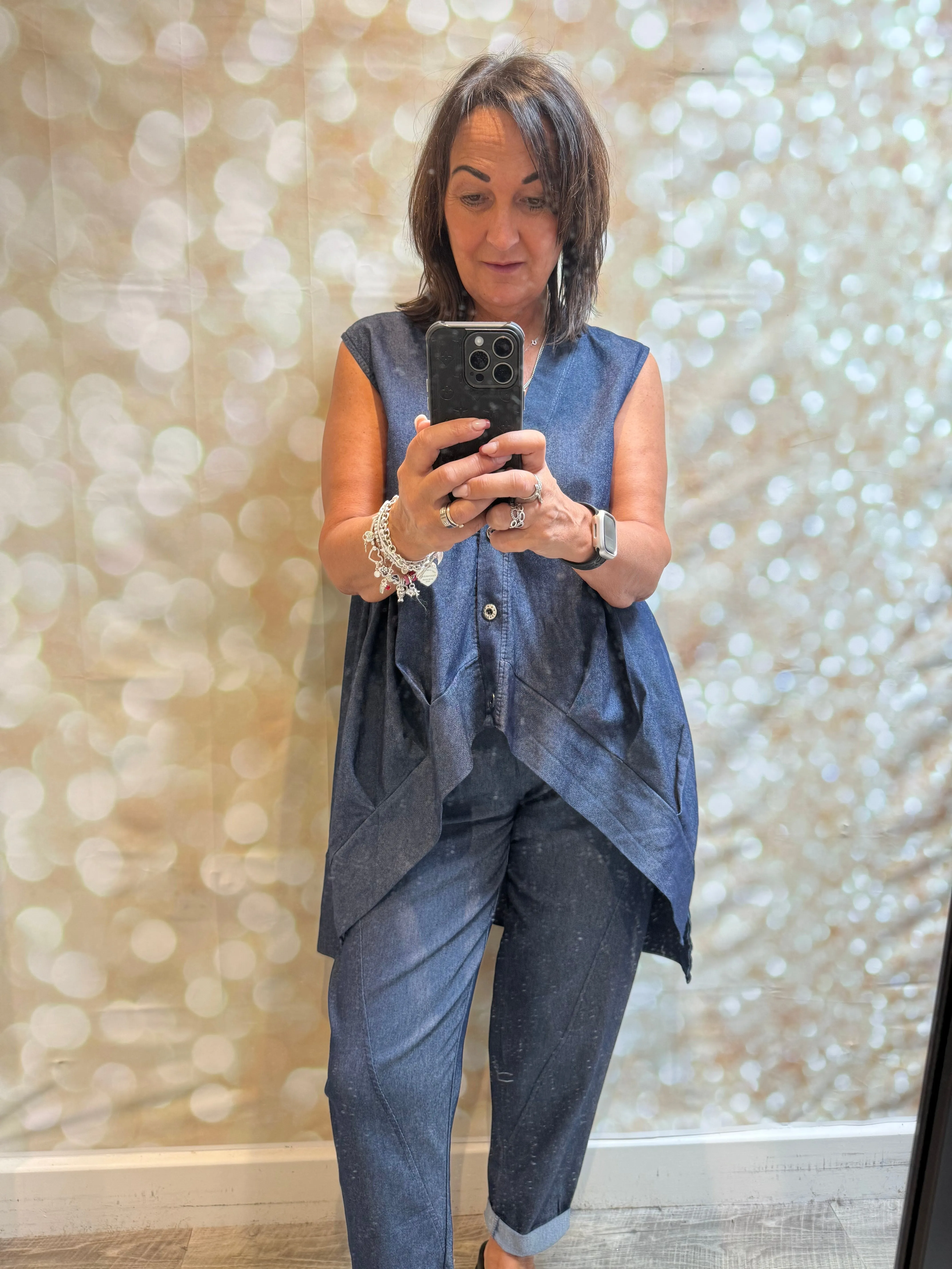 Dark Denim Waistcoat