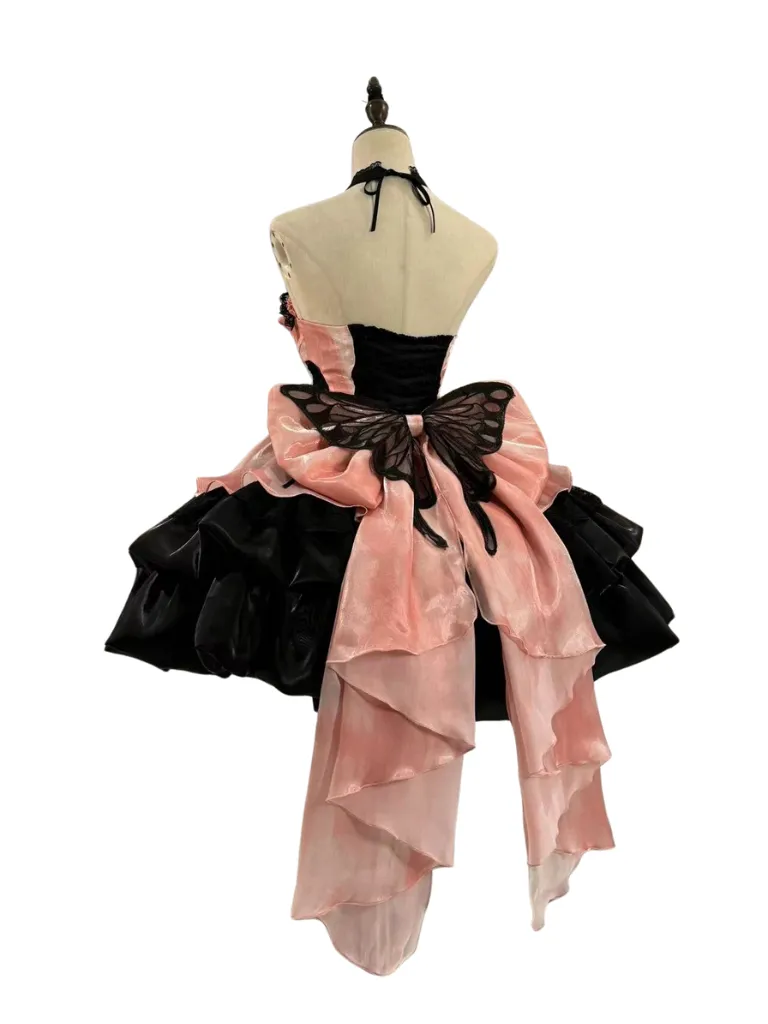 Dress Black Suspender Halter Lolita Neck Princess Pure Pink Style