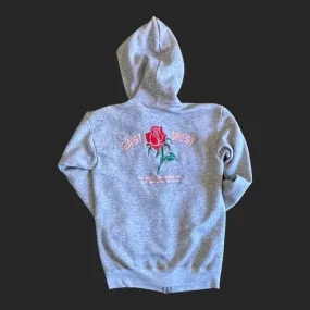 East West Rose Sweatshirt #8.9 Heather Grey Hoodie M