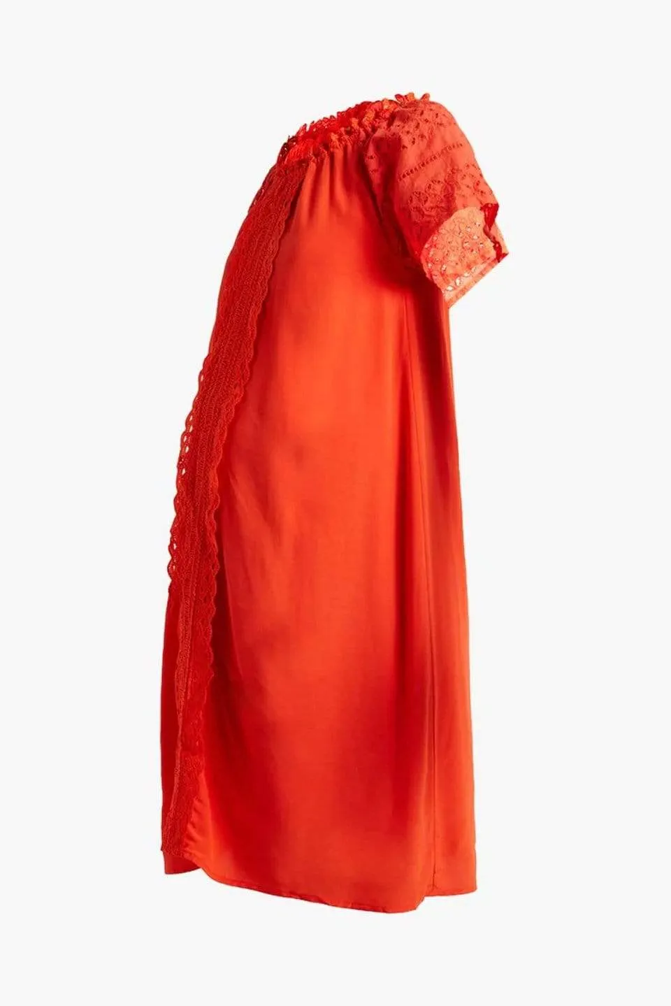 Eliana Nursing Dress Tangerine