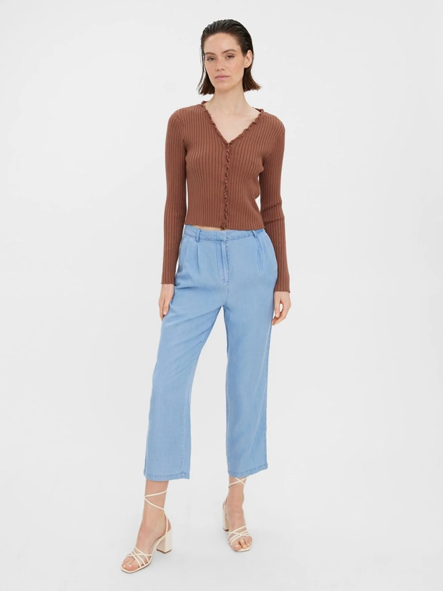 Elly Frill Cardigan - Aztec