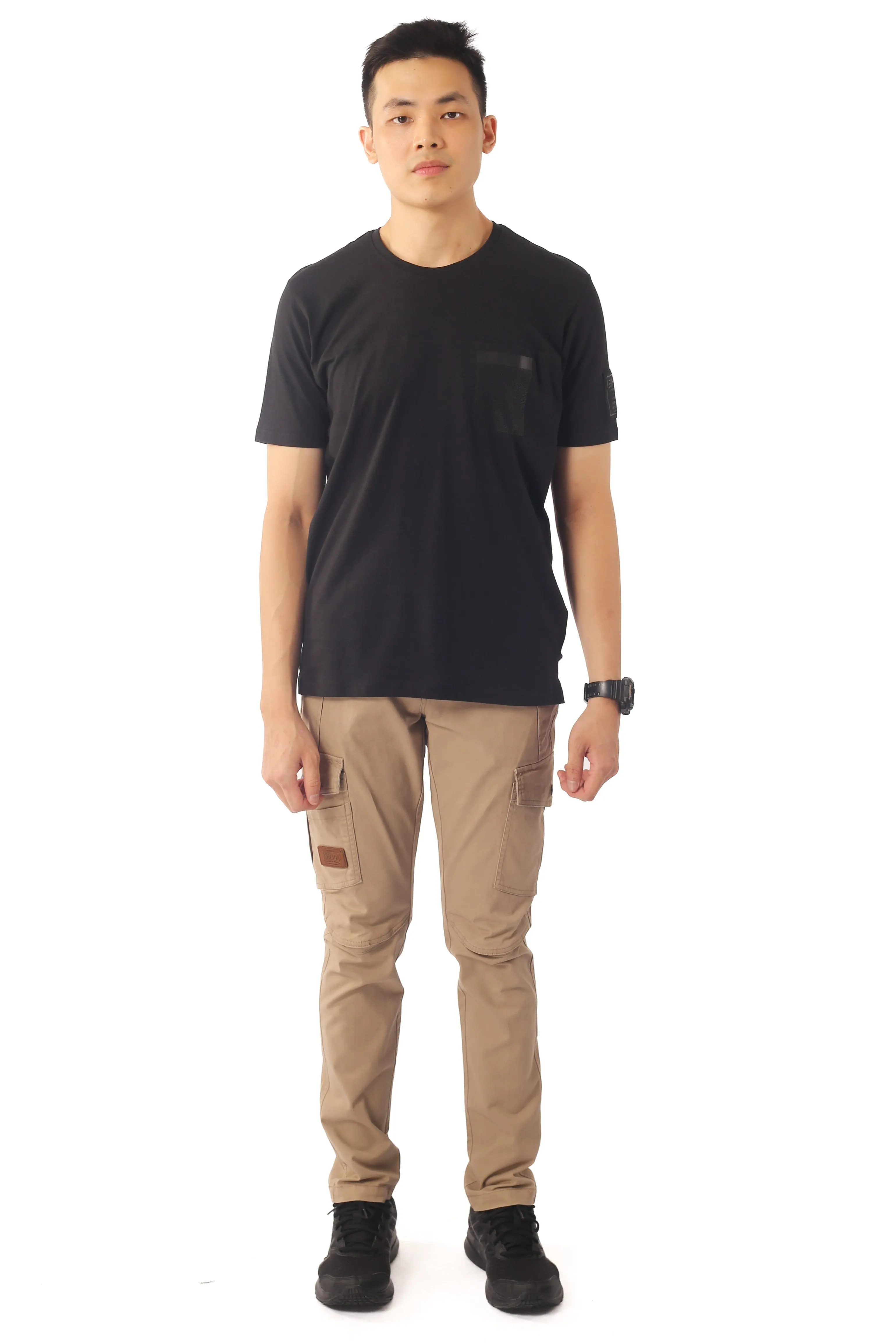 EXHAUST ROUND NECK T SHIRT [FREE CUT] 1614