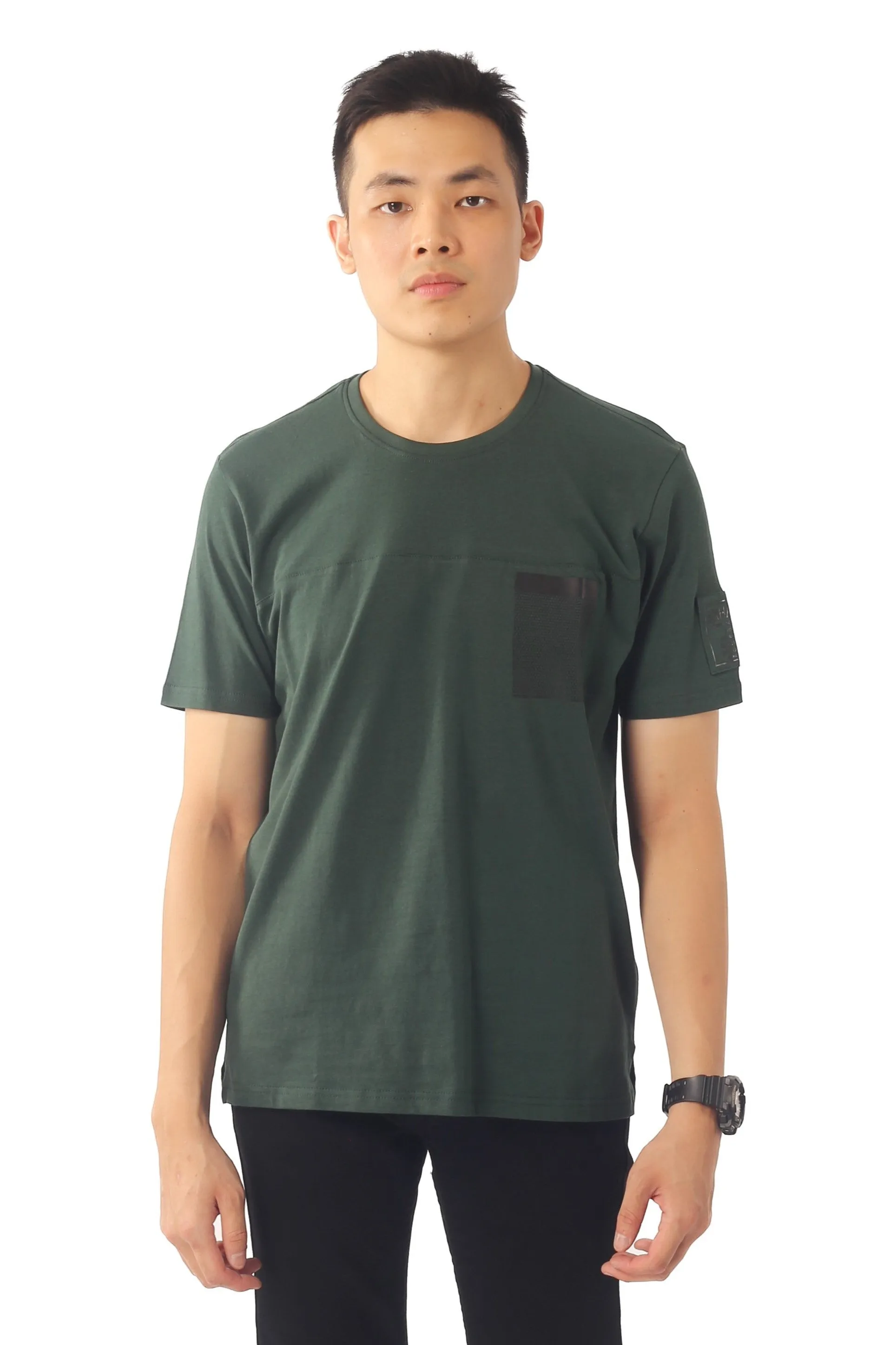 EXHAUST ROUND NECK T SHIRT [FREE CUT] 1614