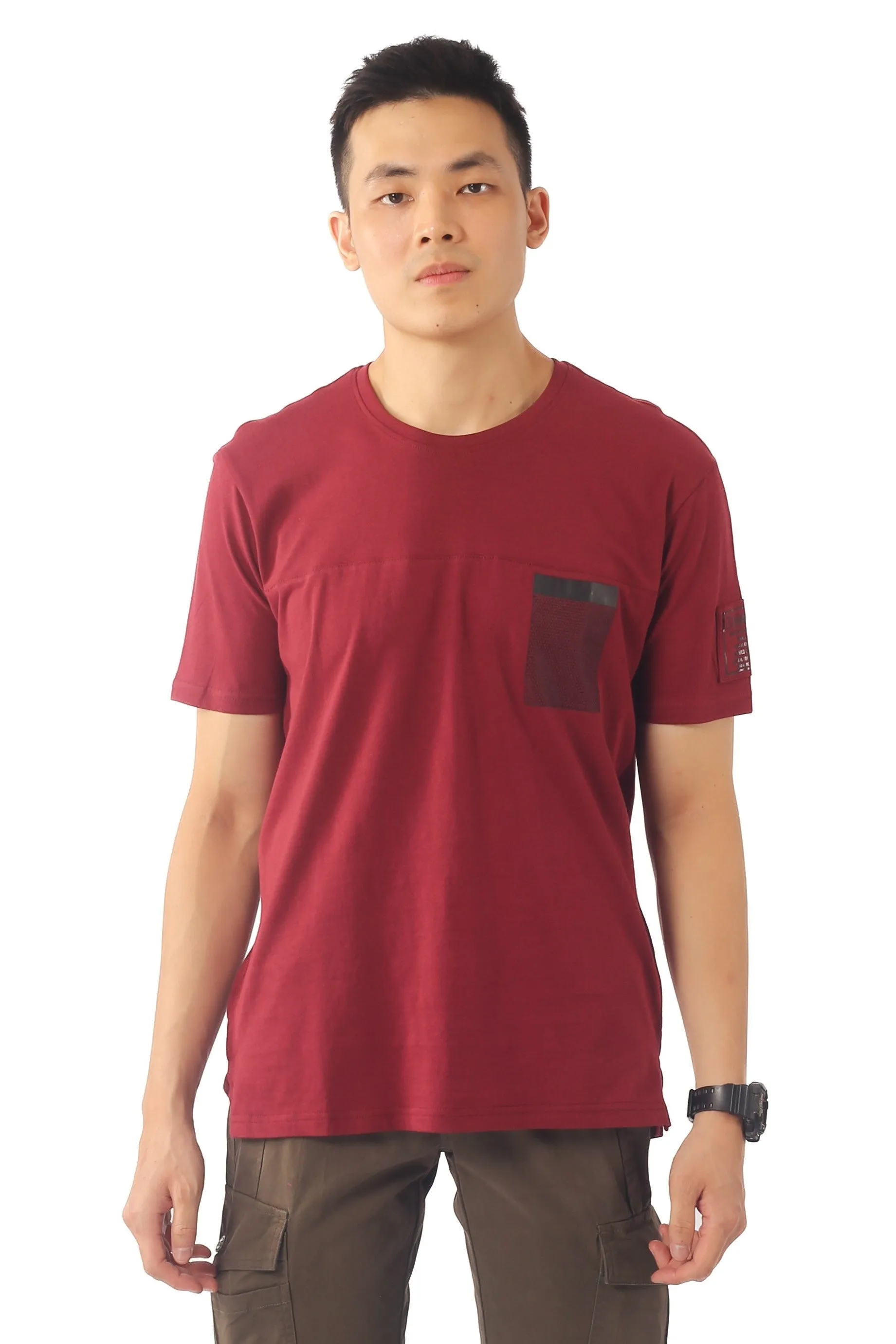 EXHAUST ROUND NECK T SHIRT [FREE CUT] 1614