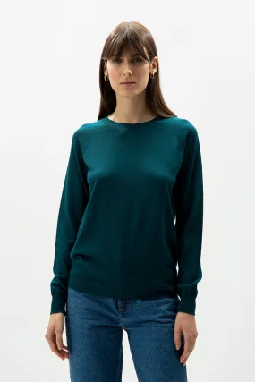 EXTRA FINE MERINO WOOL CREW NECK PULLOVER