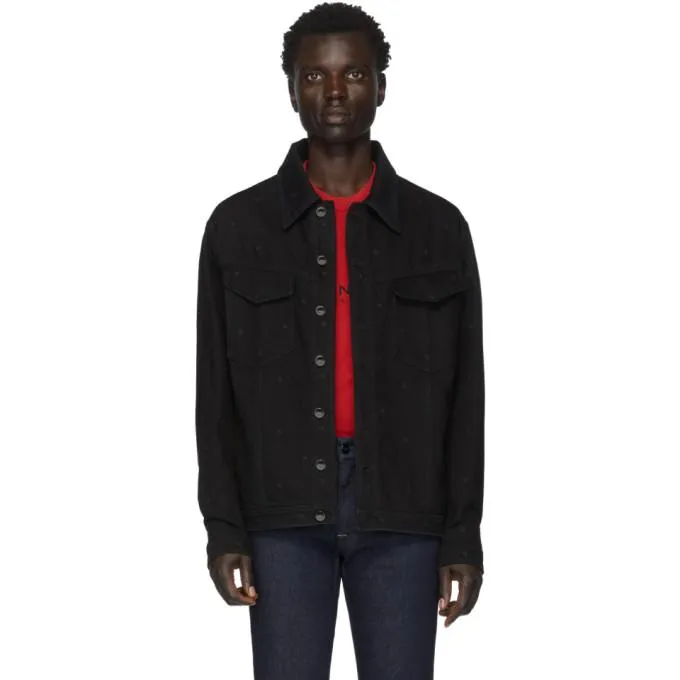 Fendi Black Denim FF Jacket