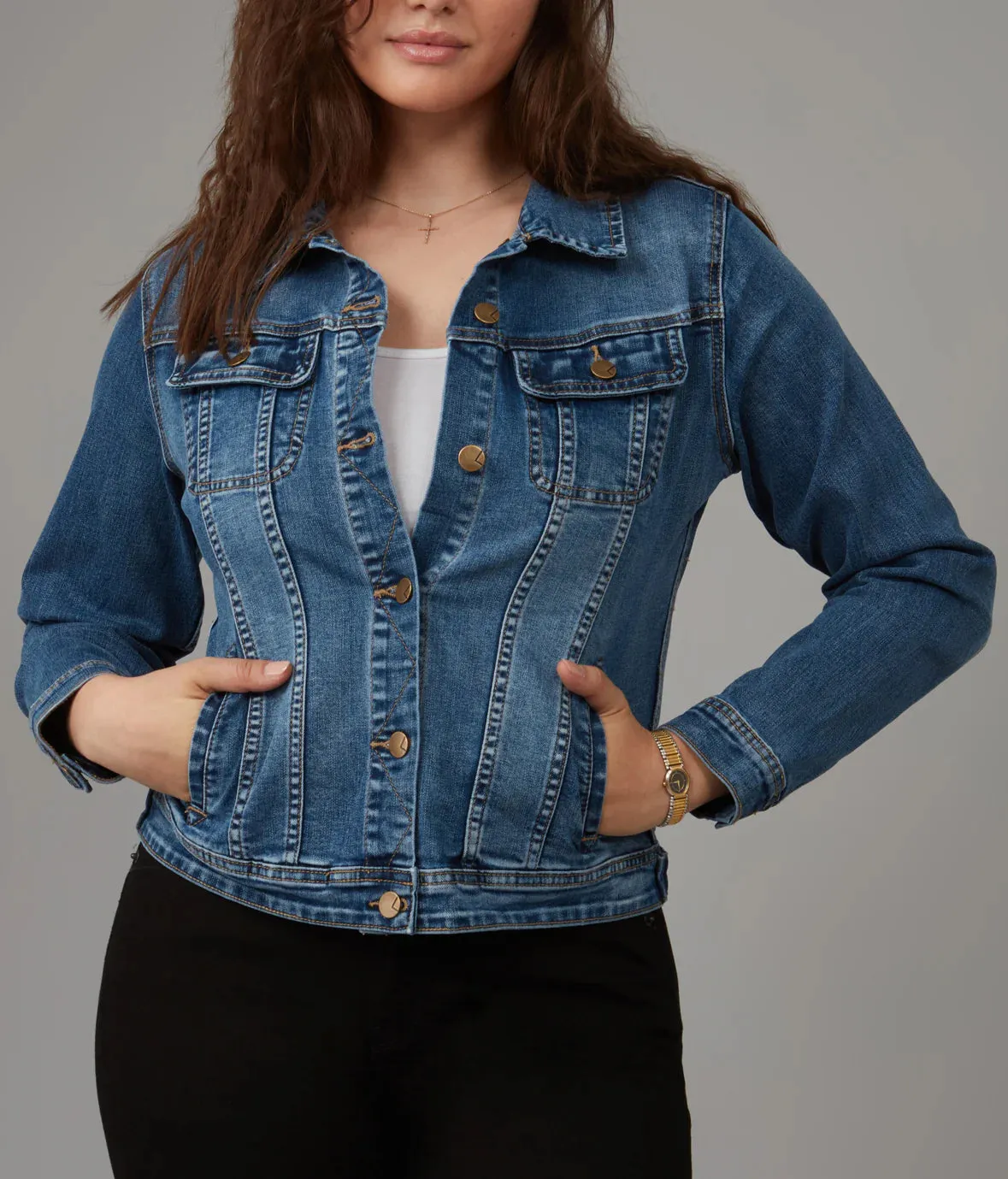 Gabriella Classic Denim Jacket Rugged Classic Blue