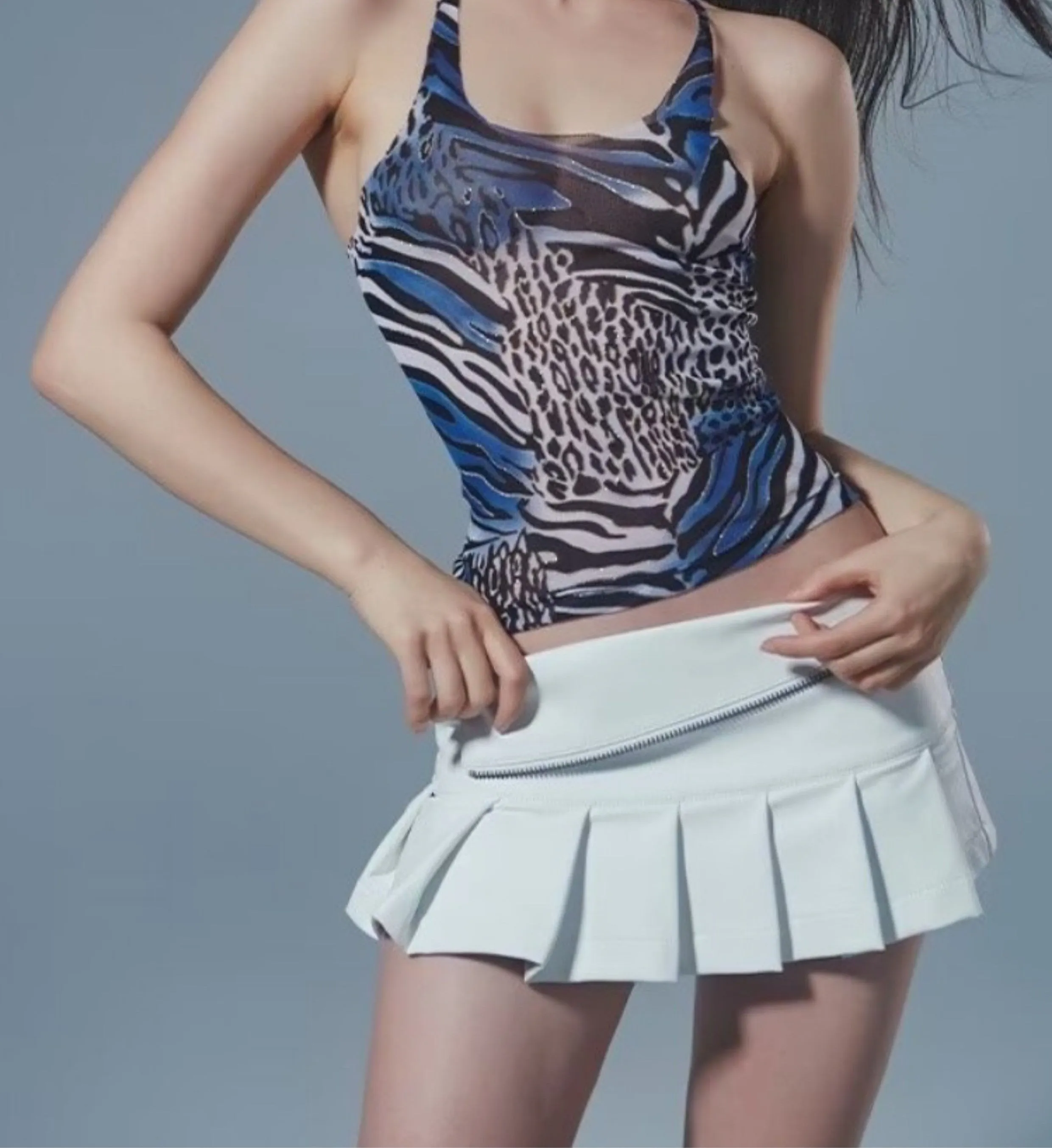 Gillian Pleated Mini Skirt