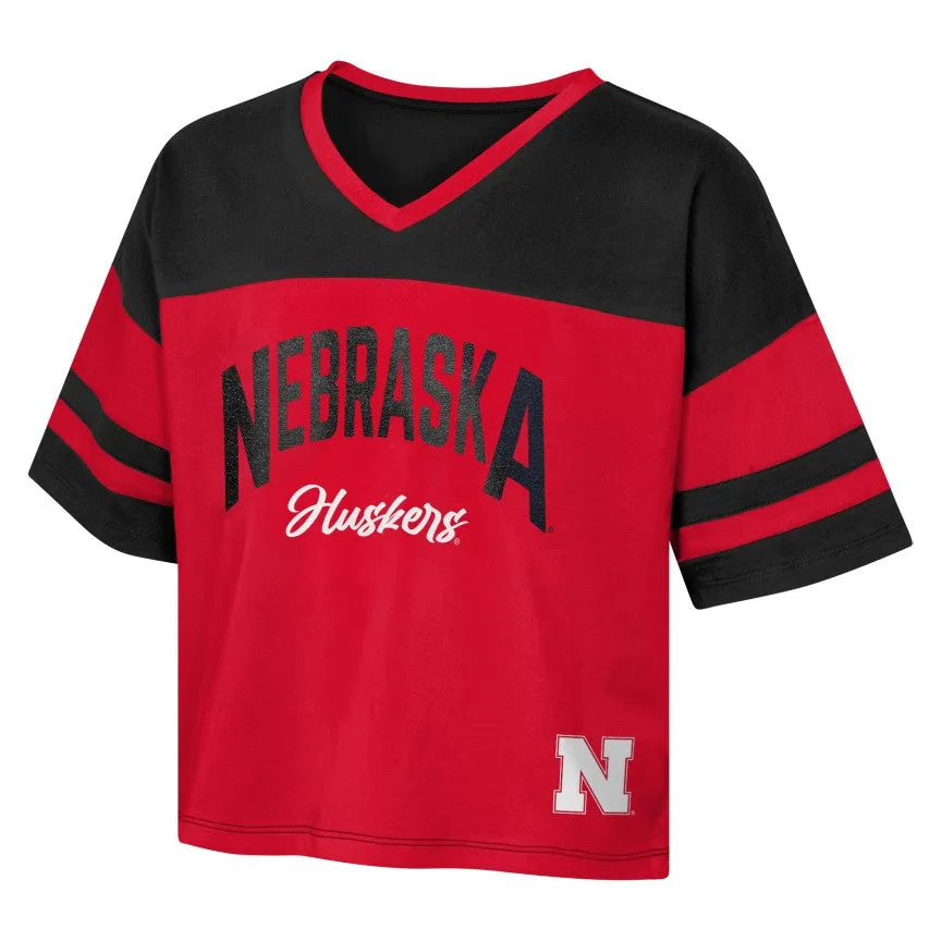Girls' Nebraska Huskers The Play Maker Jersey T-Shirt