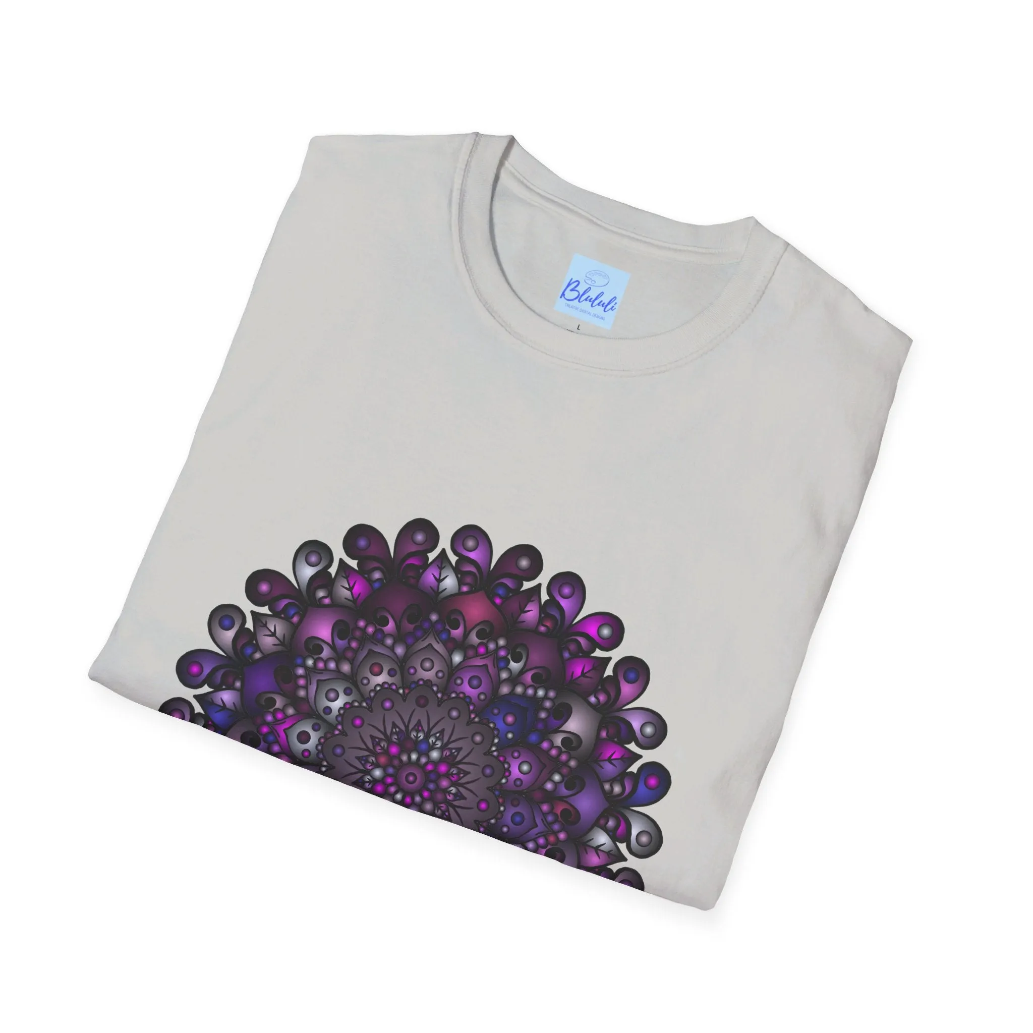 Handmade Mandala Art Softstyle T-Shirt