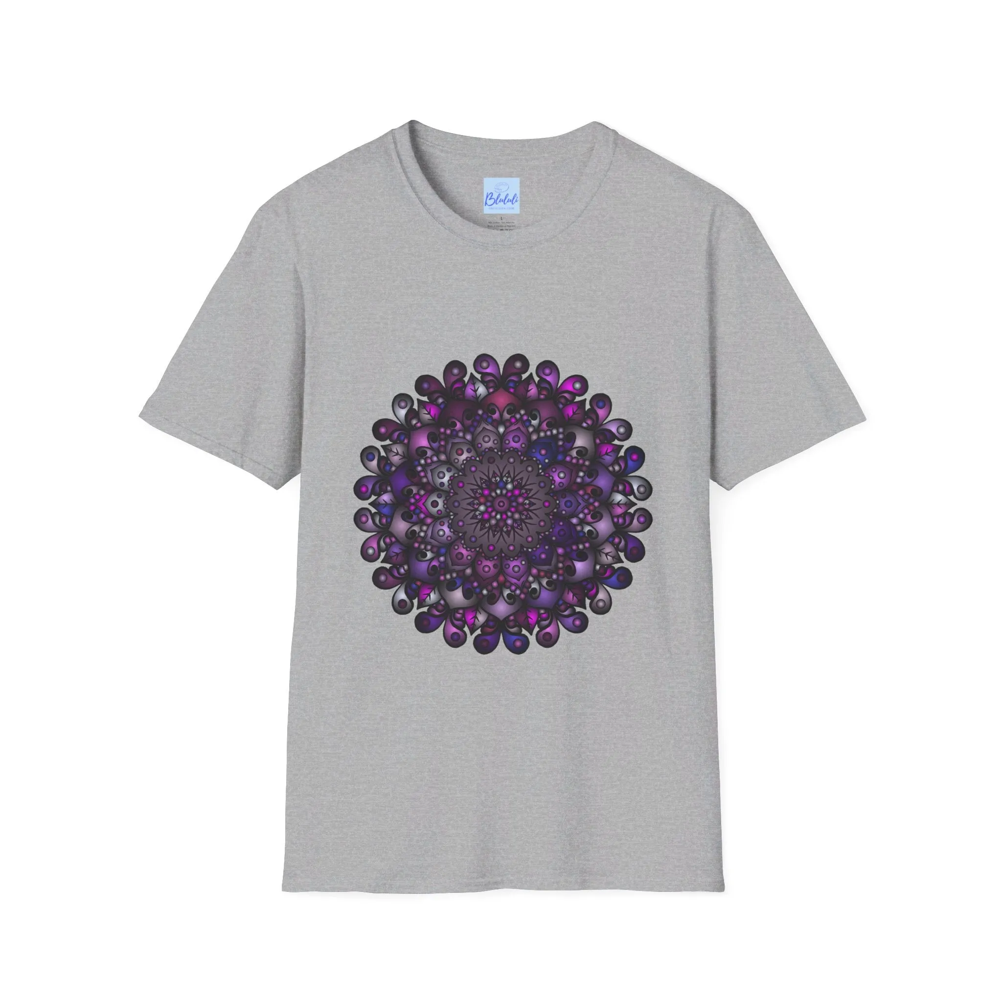 Handmade Mandala Art Softstyle T-Shirt