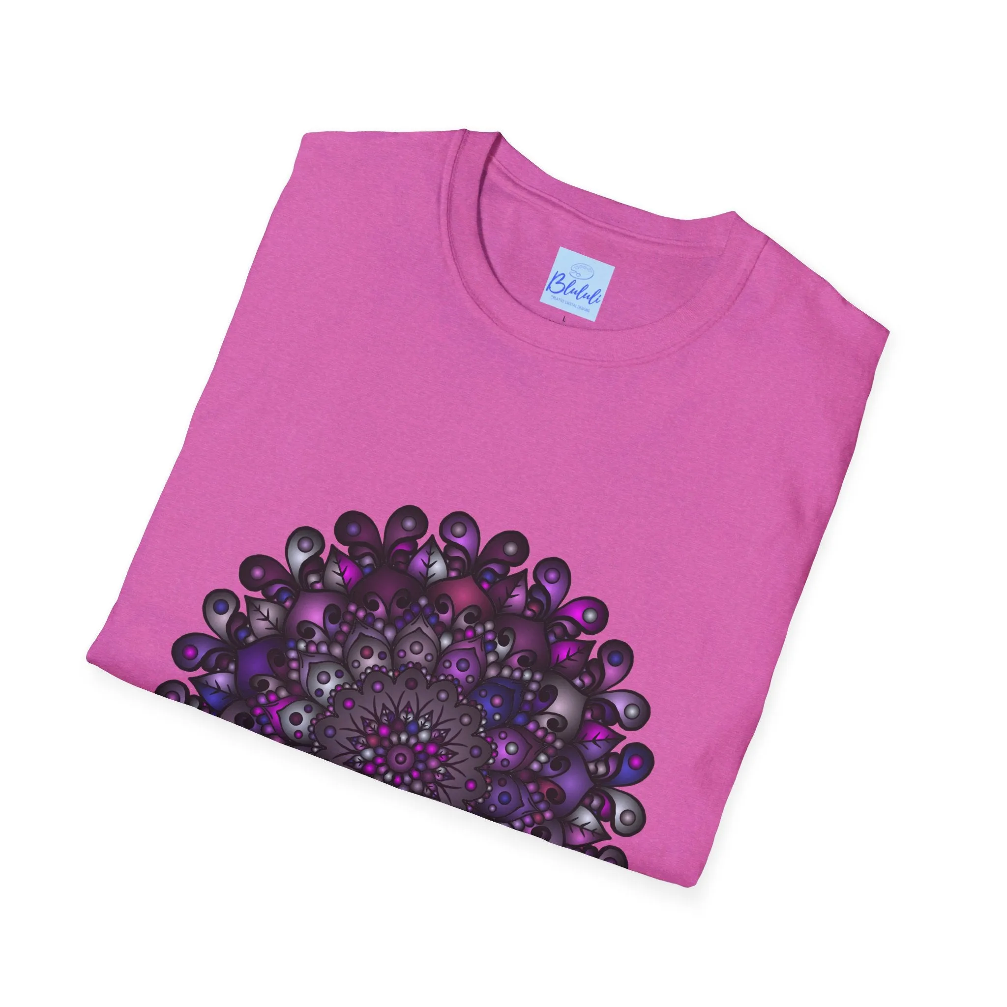 Handmade Mandala Art Softstyle T-Shirt
