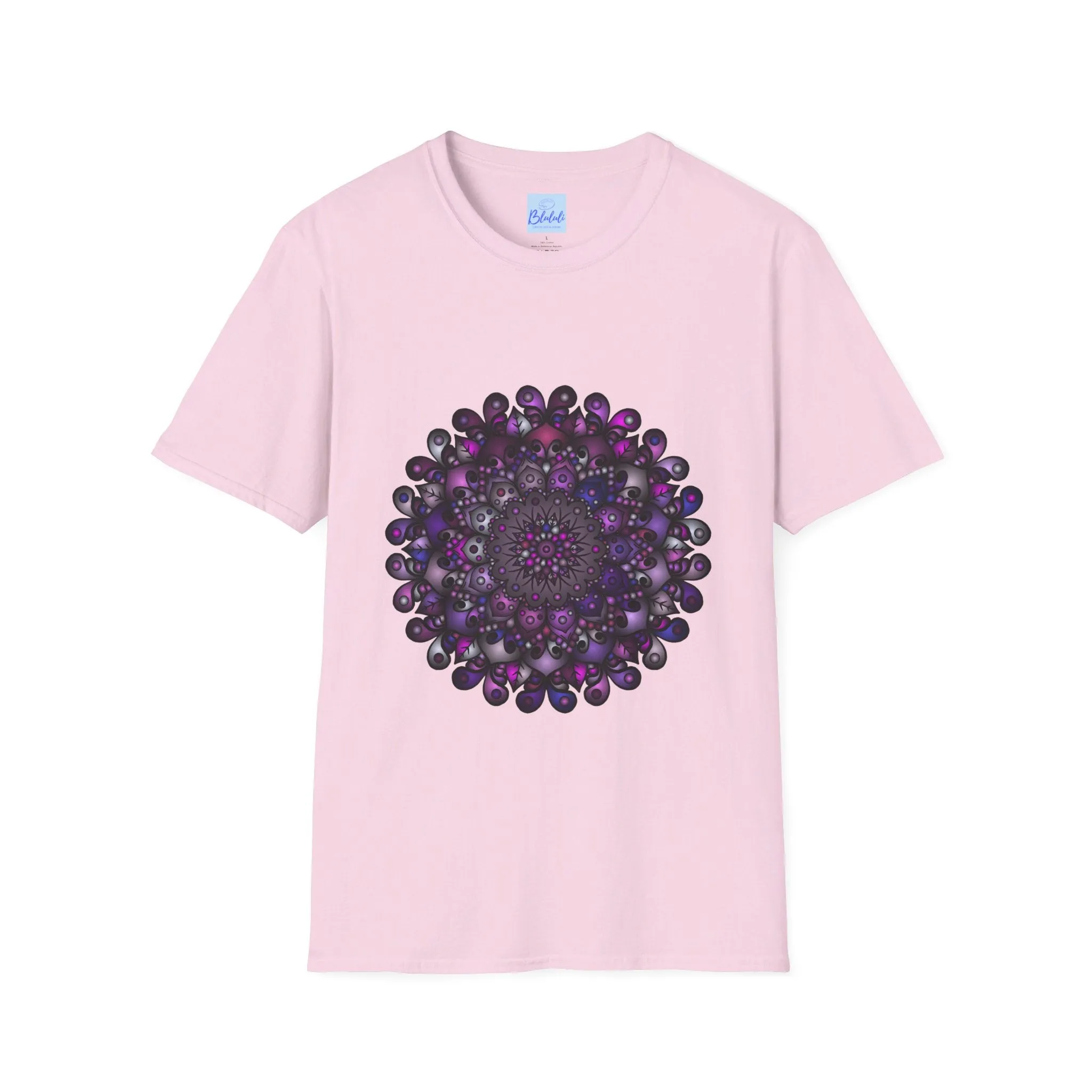 Handmade Mandala Art Softstyle T-Shirt