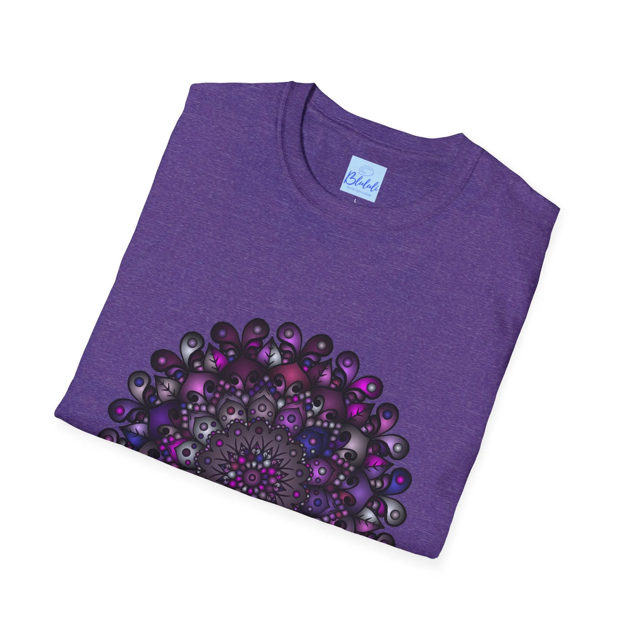Handmade Mandala Art Softstyle T-Shirt
