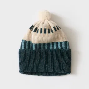 Harbour Pom Hat - Ink and North Sea