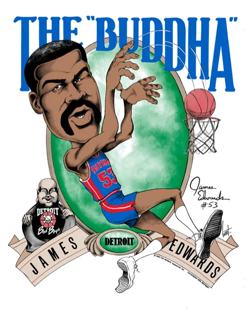 James "The Buddha" Edwards Caricature T-Shirt