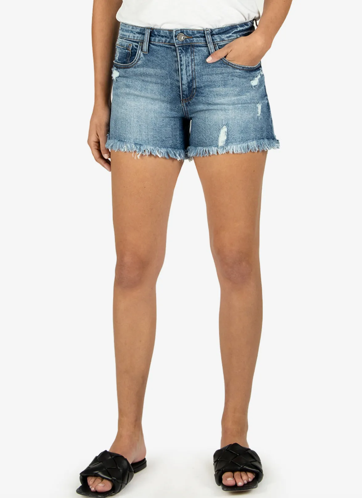 JANE HIGH RISE SHORTS W.FREY HEM